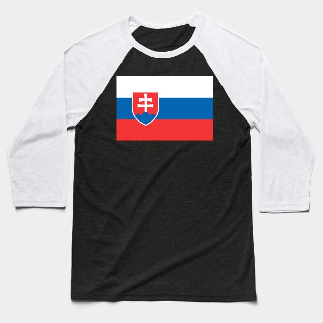 Slovakia Baseball T-Shirt by Wickedcartoons